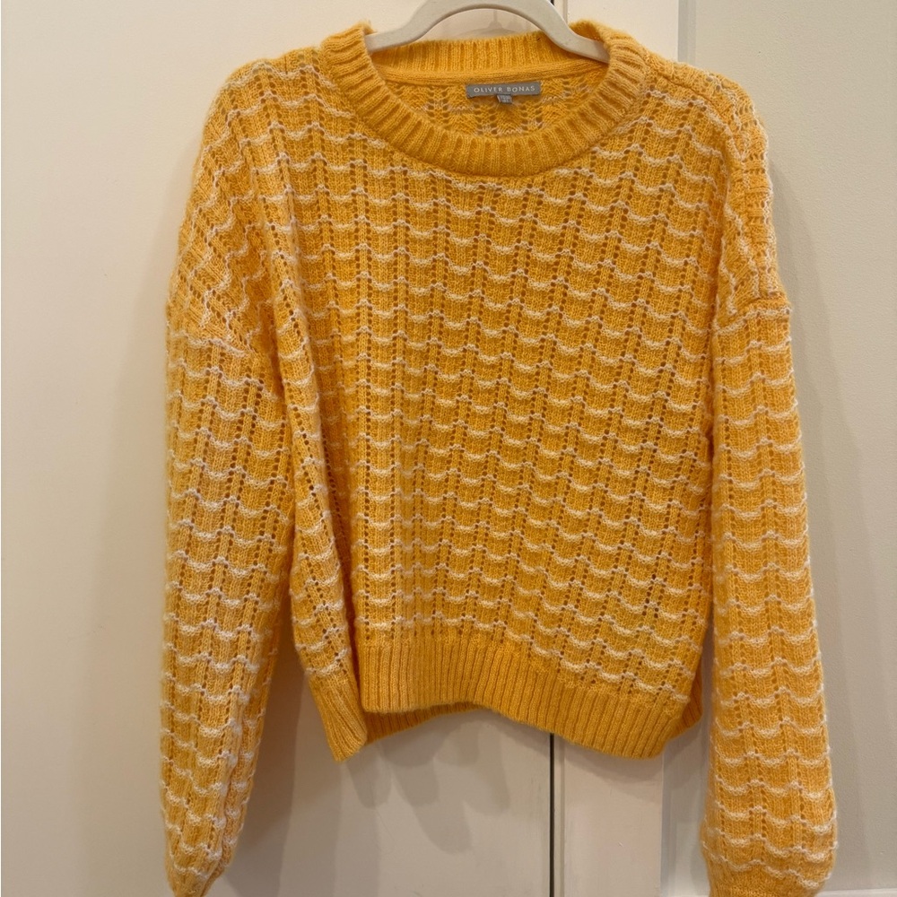 Oliver Bonas Mustard Crew Neck Sweater